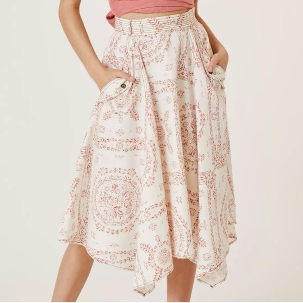 Anthropologie Pilcro Midi Skirt